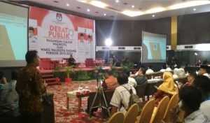 KPU Gelar Debat Publik Putaran Kedua Untuk Paslon Walikota dan Wakil Walikota Padang