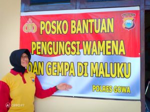Polres Gowa Buka Posko Bantuan Bencana Alam, Maluku dan Wamena 