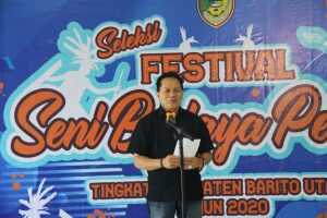 Seleksi Festival Seni Budaya Pelajar Tingkat Kabupaten Barito Utara Resmi Dibuka
