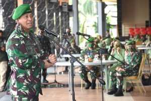 Kasad Terima Laporan Kenaikan Pangkat 74 Perwira Tinggi TNI AD