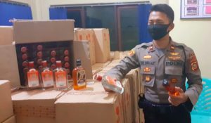 Diduga Jadi Gudang Penyimpanan, Puluhan Ribu Botol Miras di Amankan Polsek Pagaralam Selatan