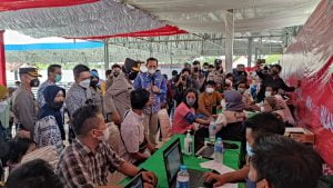 Kunker Wakapolda Kalteng Tinjau Vaksinasi Massal di Barito Utara 1 IMG 20220310 WA0105
