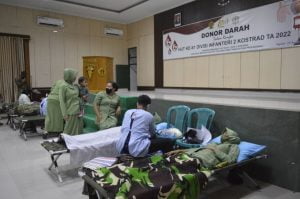 Yonarmed 12/ Divif 2 Kostrad Lakukan Giat Donor Darah 1 IMG 20220426 WA0041