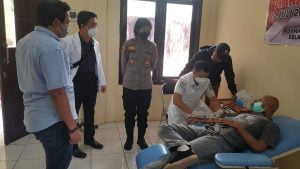 HUT Bhayangkara Ke-76 Polres Lamandau Laksanakan Kegiatan Donor Darah 1 IMG 20220608 WA0126