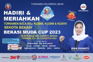 Pembina Atlet Bekasi Muda VC Dian Susanti Gelar Turnamen Bola Voli Muda Cup 2023 Se-Kota Bekasi