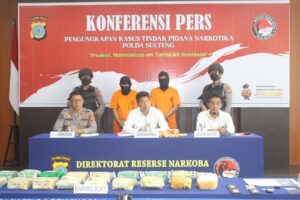 Ditresnarkoba Polda Sulteng Ungkap Peredaran 20 Kg Sabu di Kota Palu