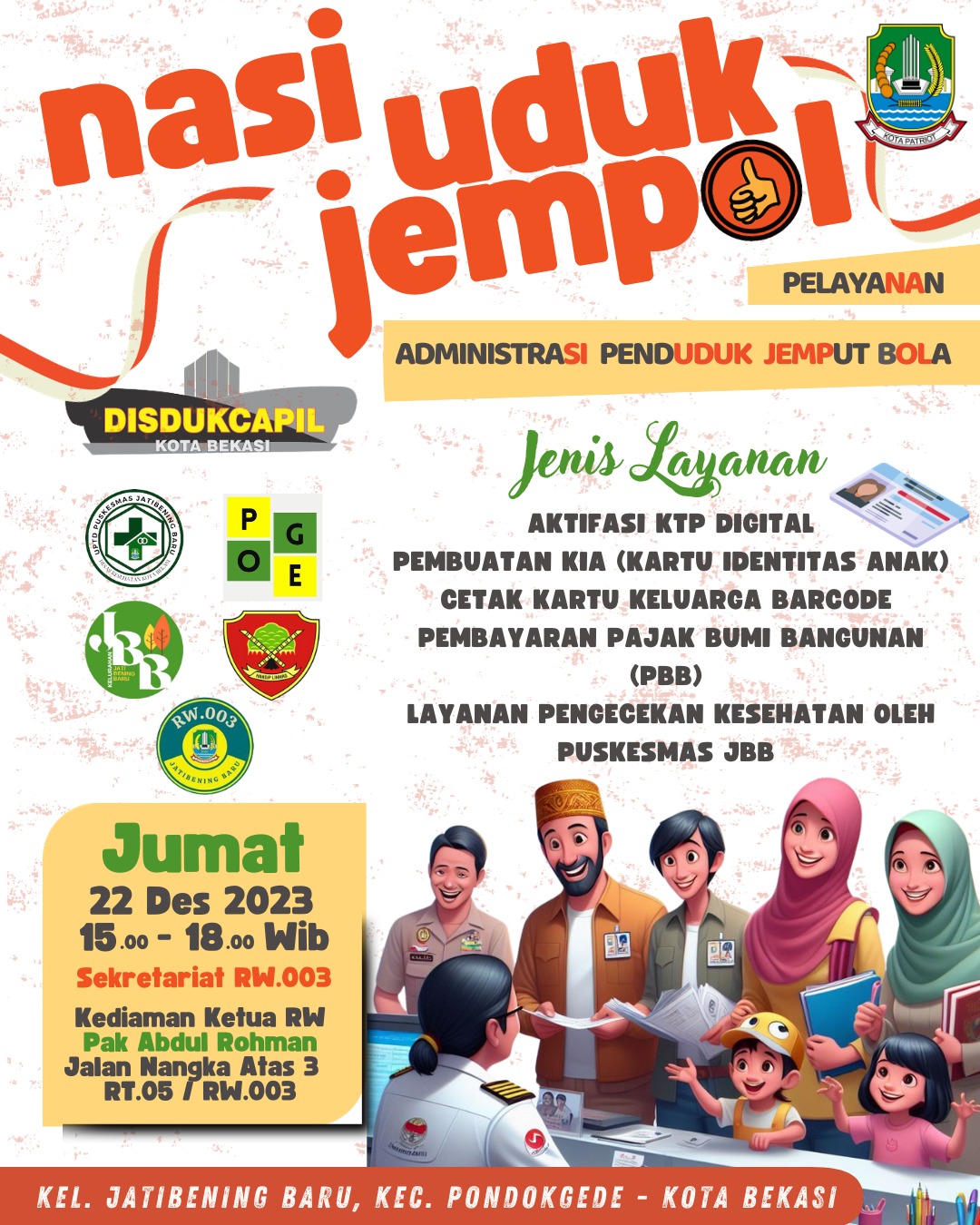 Relawan RW 03 Jatibening Baru, Akan Gelar Administrasi Kependudukan dengan Metode Jemput Bola 1 WhatsApp Image 2023 12 19 at 18.51.33