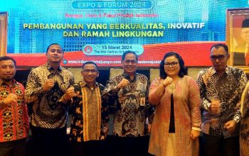 Sekkab Banggai saat menghadiri kegiatan Sosialisasi Indonesia Maju Expo dan Forum 2024.
